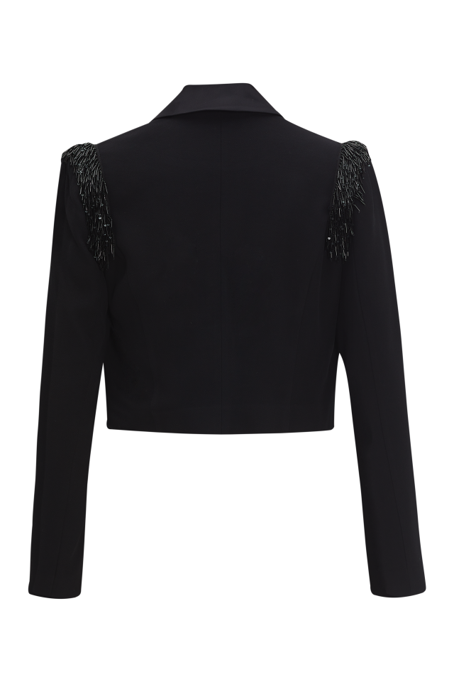 Embellished Crop Blazer