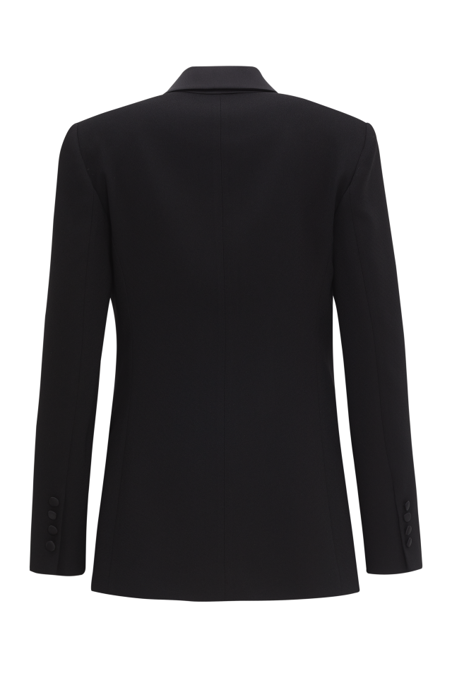 Tuxedo Suit Jacket in Black