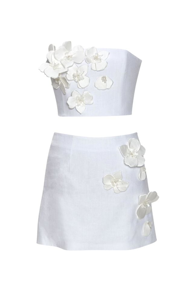 Oralia Fleur Set in White