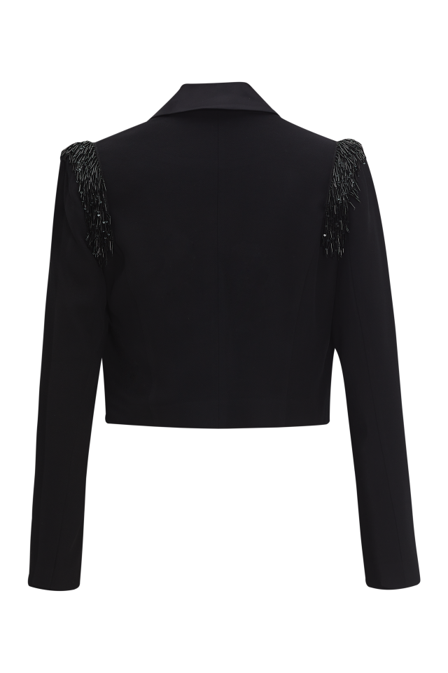 Embellished Crop Blazer