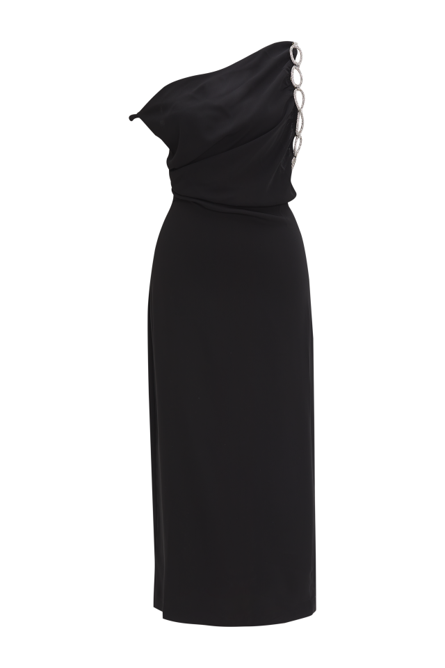 Off-shoulder Midi Dress