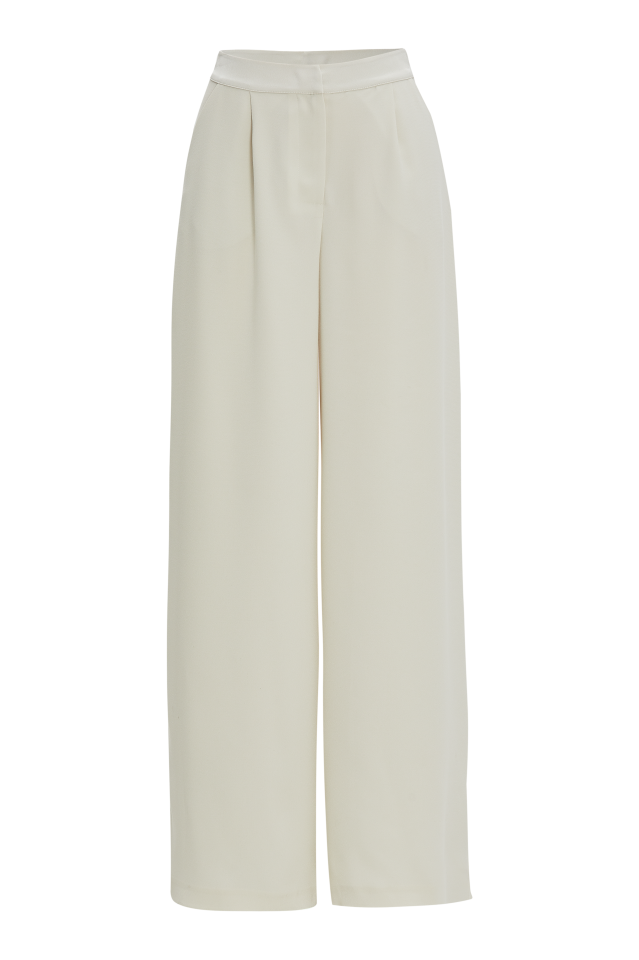 Tuxedo Suit Pants in Ecru
