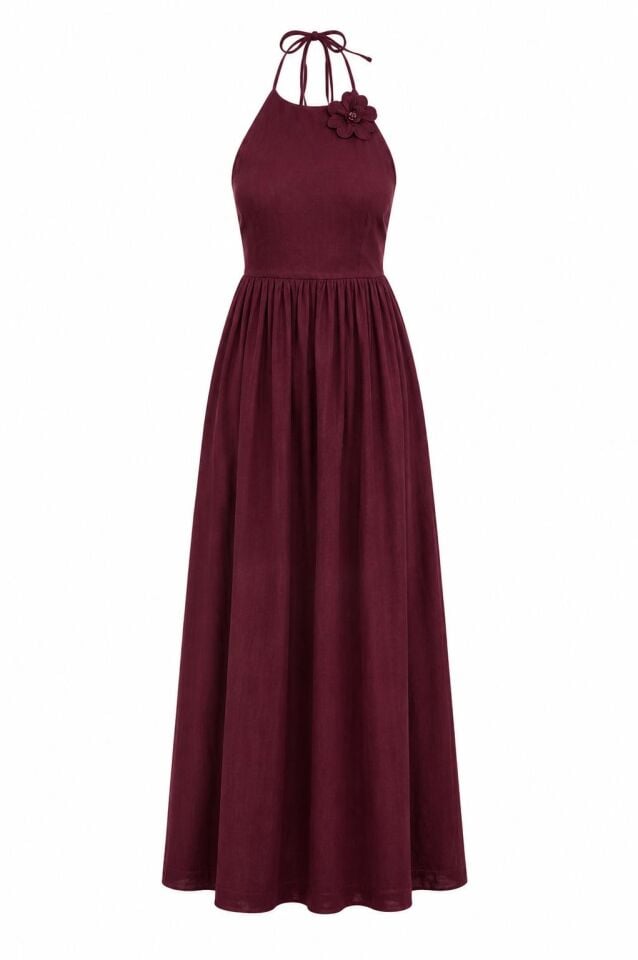 Chloe Dress in Burgundy